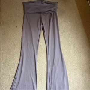 Foldover flare leggings